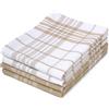 Encasa XO Strofinacci Cucina Cotone, Canovacci 70x45 cm | Beige non in spugna, Spugna Assorbente | Asciugatura Rapida | Lavabile in Lavatrice | Resistente | Asciugapiatti