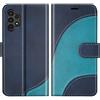 BoxTii Cover per Galaxy A13 4G, Custodia in PU Pelle Portafoglio per Samsung Galaxy A13 4G, Magnetica Cover a Libro con Slot per Schede, Blu