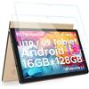 Hianjoo 2 Pezzi Vetro Temperato Compatibile con DOOGEE U9 / U10 Tablet 10.1'', Pellicola Protettiva Protezione Compatibile con DOOGEE U9 / U10 Tablet 10,1 Pollici