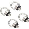 ztowoto 4 Pz Piastra a sgancio rapido per fotocamera 1/4 vite adatta per fotocamere reflex, fotocamere micro, treppiedi per fotocamera, gimbal per fotocamera, staffe per fotocamera sportiva (4-Screws)