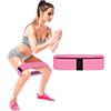 MSC Fasce di resistenza media per esercizi generali sulle gambe, fasce per bottino, accessori per palestra, fascia di resistenza in tessuto, antiscivolo, elastico per il fitness (Med)
