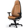 noblechairs Sedia da gioco Noblechairs Icon in vera pelle Cognac/Nero