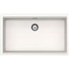 SCHOCK | Lavello Cucina Galaxy N100XL 1 Vasca con Bordo Funzionale per Accessori, Materiale ®Cristadur, Bianco Puro, 750x456mm