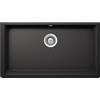 SCHOCK | Lavello Cucina Solido N100XL 1 Vascone, Materiale Cristalite®, Nero Assoluto, 838,2x469,5mm