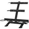GORILLA SPORTS® Kettlebell Rack - Supporto per 11 Kettlebell, Capacità di Carico Totale 300 kg, con 3 Ripiani, in Acciaio Robusto, Nero - Rastrelliera, Porta Pesi, Palestra, Fitness