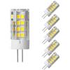 WULUN 6 × G4 5W LED Lampadina,51 SMD 2835 LEDs,Bianco Freddo 6000K Luce Lampada Super Luminosa 500LM LED Bulb AC/DC 12V,6 Pcs