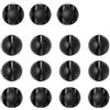 URAQT 15pcs Clip per Cavi, Organizzatore di Cavi per Casa e Ufficio,Nero | Organizer per la Gestione dei Cavi di Adesivo a Lunga Durata per Topo TV PC Laptop