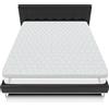 Mundialflex Mflx-W Topper per Materasso in Poliuretano Espanso, Bianco/Grigio, 140 x 190 cm