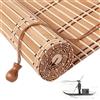 Sh000ad Tapparella in Bamboo Tenda a Rullo in bambù in Stile retrò,Tende a Pacchetto,Tende da Finestra,Veneziane Avvolgibile in bambù Parasole per Finestre e Porte,Larghezza x Altezza (40cm x 140cm)