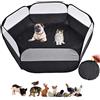 CJWDZ Piccola gabbia per animali, box per animali domestici, tenda da gioco, recinto per interni ed esterni, penna portatile per criceti, porcellini d'India, coniglio/coniglio, drago barbuto, riccio (nero)