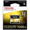 Toshiba Exceria Pro Scheda di Memoria CF Compact Flash da 32 GB, 160MB/s, 1066x, VPG65, UDMA7