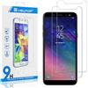 N NEWTOP [2 Pezzi Pellicola GLASS FILM Compatibile per Samsung Galaxy A6 2018, Fina 0.3mm Durezza 9H in Vetro Temperato Proteggi Schermo Display Protettiva Anti Urto Graffio Protezione