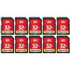 GIGASTONE Scheda SD 32 GB, Set da 10, 10 custodie mini, Scheda Memoria SDHC 32GB 2 Pezzi, Velocità di Lettura Fino a 80 MB/sec, Classe 10 U1 UHS-I, Specialmente per Fotocamere Telecamera PC DSLR