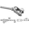 Blue wave Termin. inox forc.snod. Ø 8mm Blue wave