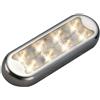 Osculati Plafoniera Bimini inox compatta a 8 LED fondo piatto, senza interruttore Tendalino Osculati