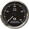 Osculati Contagiri 0-4000 RPM nero/lucida Osculati