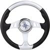 Osculati Volante Skipper nero/argento mm 350 Sterzo - Timoneria Osculati