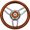 Osculati Volante Bliz legno opaco teak Sterzo - Timoneria Osculati