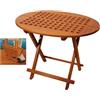 ARC Tavolo teak ovale 80x65x57 cm ARC
