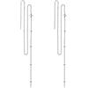SLUYNZ 925 Argento Stella Lunga Penzolare Orecchini Catena per Donne Ragazze Adolescenti Linea Orecchini Nappa Catena (A-Silver)