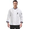 Nanxson Giacca Cuoco Uomo Manica Lunga Giacca Cucina Manica Corte Giacca da Cuoco Ristorante Divisa da Cuoco CFM0089 (M,Manica Lunga Bianco)