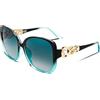FEISEDY Occhiali da Sole Donna Polarizzati Grandi Vintage Anni '70 80 Occhiali con Inserto in Perle e Protezione UV400 B2821
