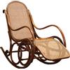 Poltrona a Dondolo Thonet Antica in Faggio Austria XIX Secolo