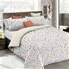 Italian Bed Linen Set Copripiumino Fantasy, Lavorato in Italia - Parure Copri Piumino - Sacco Piumone 200x200 cm con Patella e federa Cuscino, Piazza e Mezza, Background
