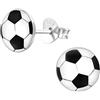 Bungsa Orecchini Calcio Argento Bambini