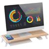 Techly Supporto universale Techly per monitor 54.5x21.0cm ed ergonomico Beige/Bianco