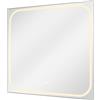 SENSEA Specchio con illuminazione integrata bagno quadrato SENSEA L 80 x H 80 x P 3 cm grigio / argento