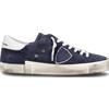 Philippe Model Sneakers Uomo Philippe Model Paris Prsx In Pelle Nubuck Blu cod. PRLU NB20