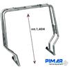 PIMAR ROLL BAR PER GOMMONE IN ACCIAIO INOX 316 ABBATTIBILE TUBO Ø 40MM. ALT 140CM.
