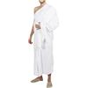 Stars and Stripes Asciugamani da uomo di alta qualità Ihram/Ahram, 100% cotone, 2 pezzi, 1500 g, per Hajj e Umrah (bianco)
