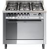 Lofra MG96MF/Cis Cucina Gas 6 Fornelli con Forno Elettrico da 90 cm Acciaio inossidabile