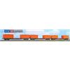 ACME 45150 Set 3 carri Sgns 60 ft TOUAX con container bulk ''Dinazzano Po''
