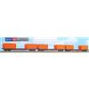 ACME 45151 Set 3 carri Sgns 60 ft TOUAX con container bulk ''Dinazzano Po''