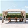 DEGHI Gazebo 3x4 m con tende laterali richiudibili - Easy