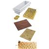 silikomart | Set Stampi in Silicone DIAMOND BUCHE, FROZEN BUCHE MAT, MAGIC WOOD MAT, Antiaderente, Confezione da 3 Tappetini per Dolci, 3D Design, 250 x 185 mm, h 6 mm, Made in Italy