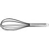 Fackelmann, frusta con parte funzionale in acciaio inox e silicone, utensile da cucina per padelle e pentole rivestite (colore: argento), quantità: 1 pezzo