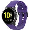 Yikamosi Compatibile con Samsung Galaxy Watch Active 2 Cinturino,Sgancio rapido Silicone Chiusura in Acciaio Inossidabile Cinturino di Ricambio per Galaxy Watch Active 2 40mm/44mm,Viola