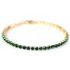 LR Wonder Company BRACCIALE DORATO CRISTALLI SMERALDO