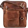 STILORD 'Ryan' Messenger Bag Uomo Pelle Borsa a Tracolla Vintage Leather Borsetta Piccola Elegante Borsello Vintage per iPad da 9.7 Pollici Cuoio, Colore:napoli - marrone
