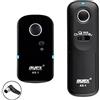 ayex Telecomando Wireless AX-1 Compatibile con Nikon DC0 ad es. D850 D810 D800 D700 D5 D4 D4S D3 MC-D30 con molte funzion