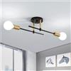 Comely Lampadario Soffitto Industrial, Forma DIY Plafoniera Sputnik E27 Moderna, Lampada da Soffitto in Ferro Vintage per Camera da letto, Soggiorno, Cucina, Corridoio