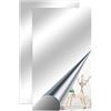 JINGIHE 2 Pezzi Specchio Adesivo, Flessibile, Non In Vetro, Specchio Da Parete, Specchio Bagno, Ritagliabile Sicuro, Facile Da Applicare, Ideale Per Decorazioni Murali, Armadio, Palestra, 40 X 70 cm