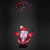 Deuba Babbo Natale a LED con Paracadute Figura in Acrilico per Esterno 31x20x16cm Cavo 5m Addobbi Natalizi Festività