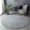 PALVIT Area - Tappeto rotondo, 200 x 200 cm, morbido e soffice, grande, per soggiorno e cucina, tappeto spesso per camera da letto, comodino con retro antiscivolo, lavabile in lavatrice