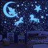 Sondeng 915 Pezzi Stelle Fluorescenti Adesive Soffitto Unicorno Adesivi Murali Bambini Cameretta Bimba Luminoso Stickers Murali Bambini Bambine Stelline Luminose per Bambine Decorazioni Cameretta Soggiorno