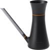 Fiskars Annaffiatoio con Coperchio, 1,2 l, Riempibile Senza Rimuovere il Coperchio, Altezza: 25,8 cm, Nero/Arancio, 1071307